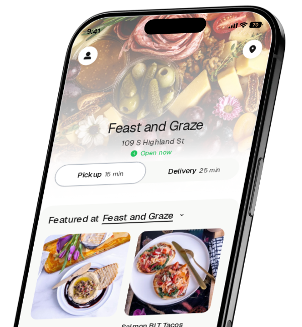 Feast and Graze app preview